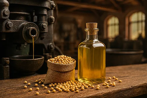 روغن گیری سویا در شهریار به روش سنتی