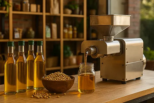 نگاهی به روغن گیری سویا در شهریار به روش سنتی